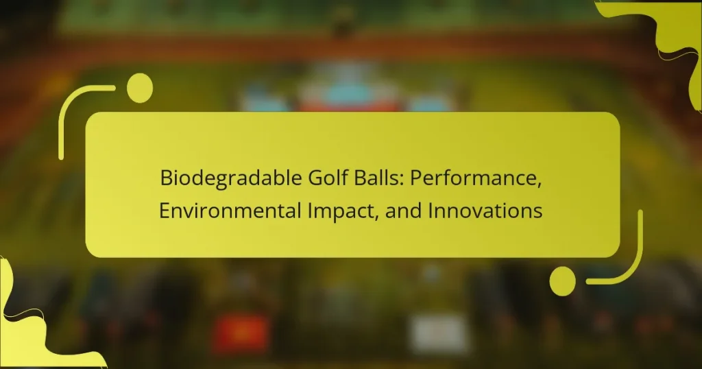 Biodegradable Golf Balls: Performance, Environmental Impact, and Innovations